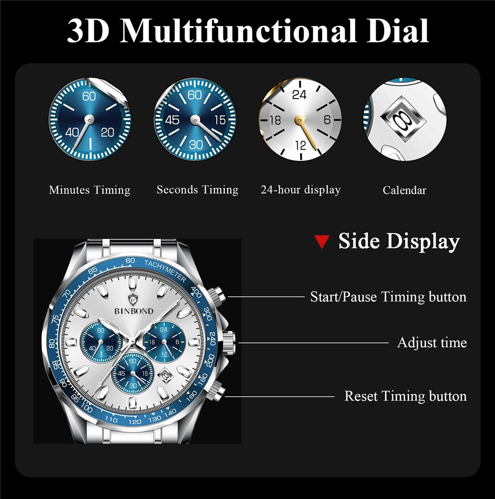 Sports New Men Chornograph Wat - Luxury Watch Maker review and price
