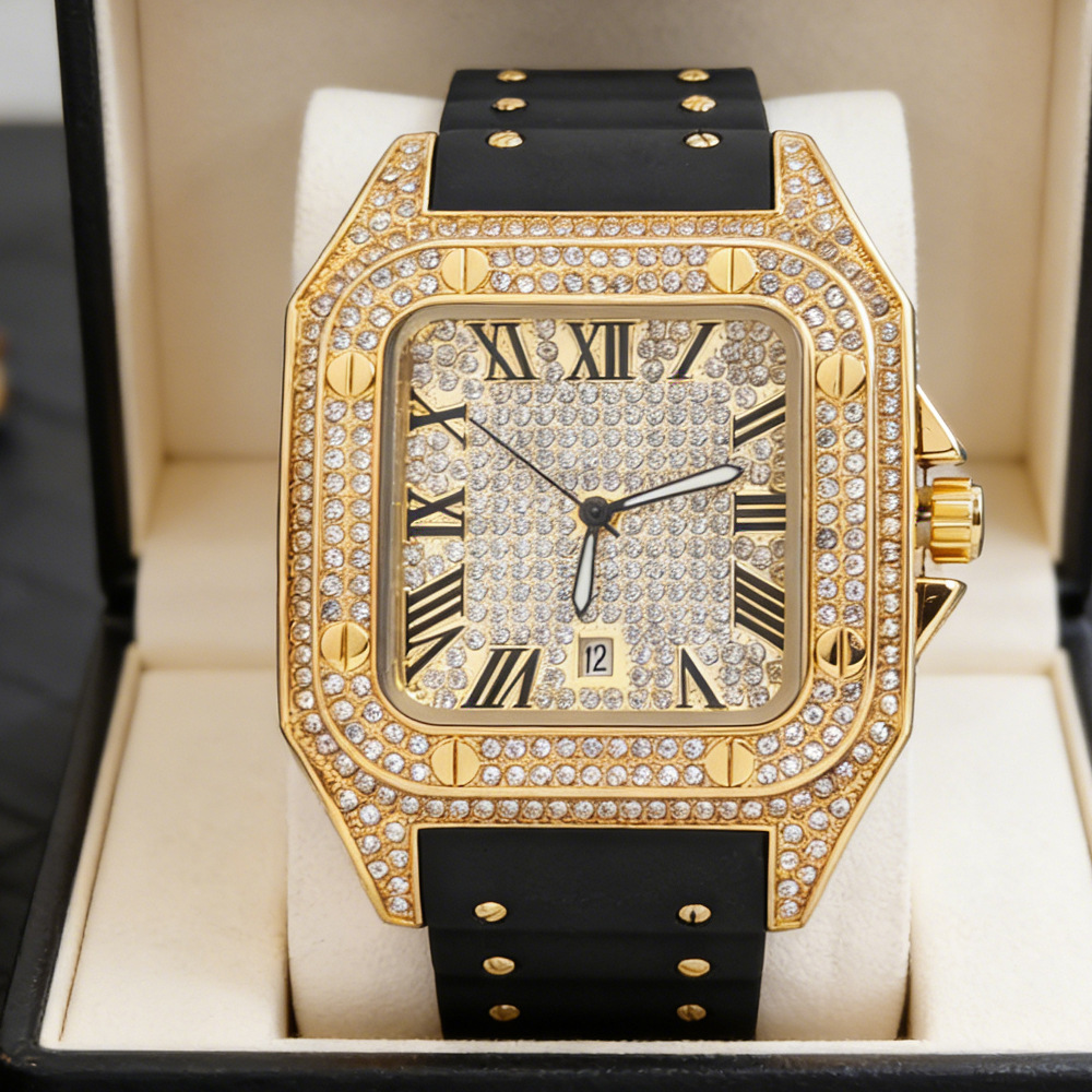 Hot Fashion Square Full Diamon - Luxury Watch Iceberg review and price