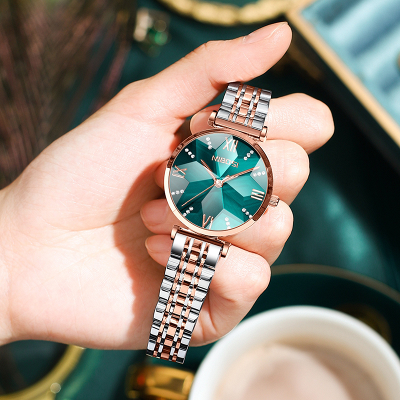 NIBOSI Fashion Rhombus Mirror  - Luxury Watch Top 10 review and price