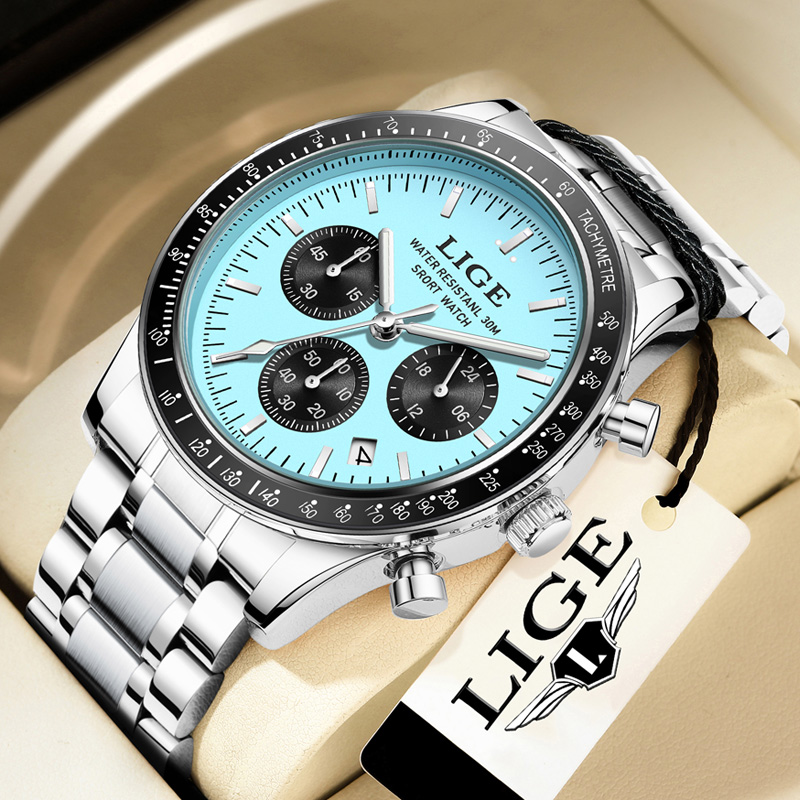 LIGE Top Brand Luxury New Men  - Luxury Watch Top 10 review and price