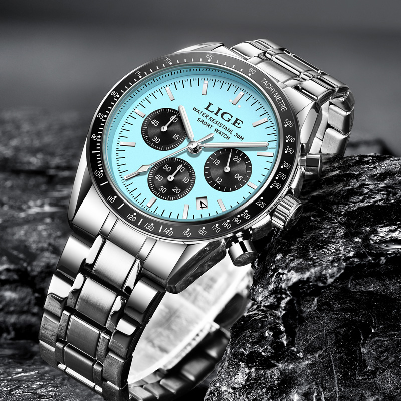 LIGE Top Brand Luxury New Men  - Luxury Watch Top 10 review and price