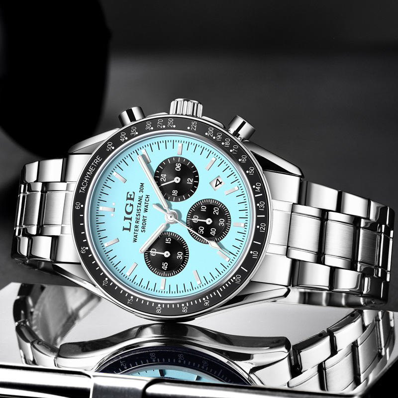 LIGE Top Brand Luxury New Men  - Luxury Watch Top 10 review and price