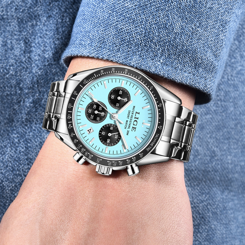LIGE Top Brand Luxury New Men  - Luxury Watch Top 10 review and price