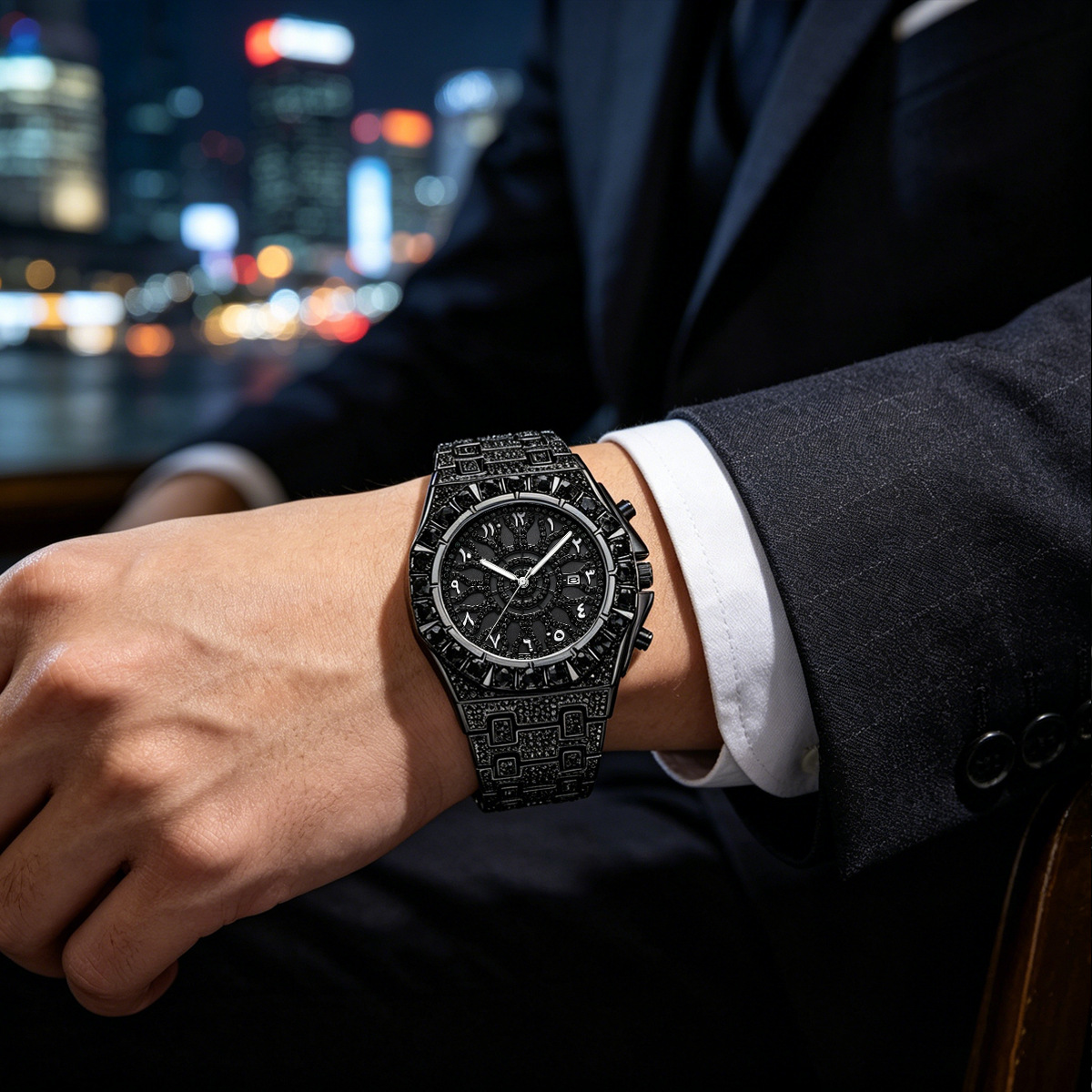 UNIGUET Cool Black Diamond Wat - Luxury Watch Iceberg review and price