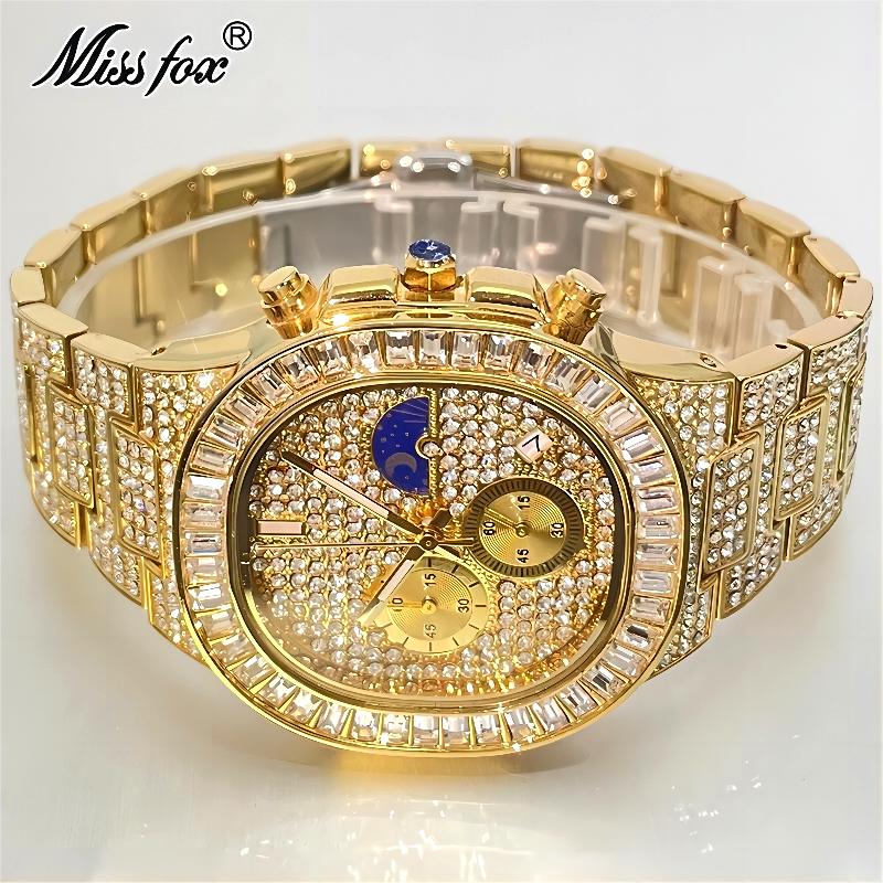 MISSFOX Luxury Gold Watches Me - Luxury Watch Iceberg review and price