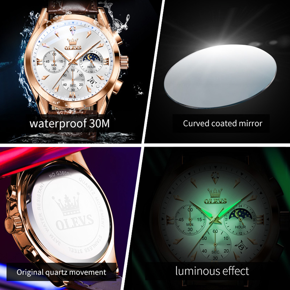 OLEVS Brand New Fashion Quartz - Luxury Watch Maker review and price