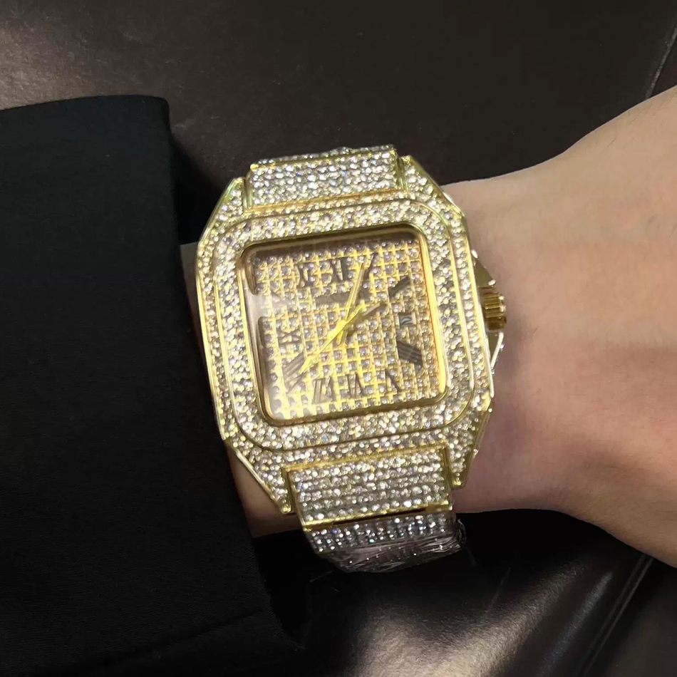 Gold or Black Watch Ice Out Sq - Luxury Watch Iceberg review and price